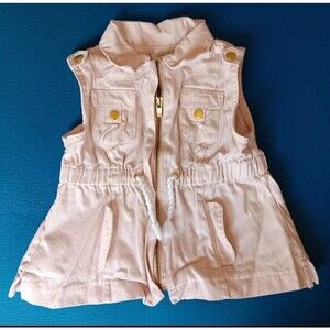 Jacket 18 months girls Aspen Kids Jean vest pastel pink toddler